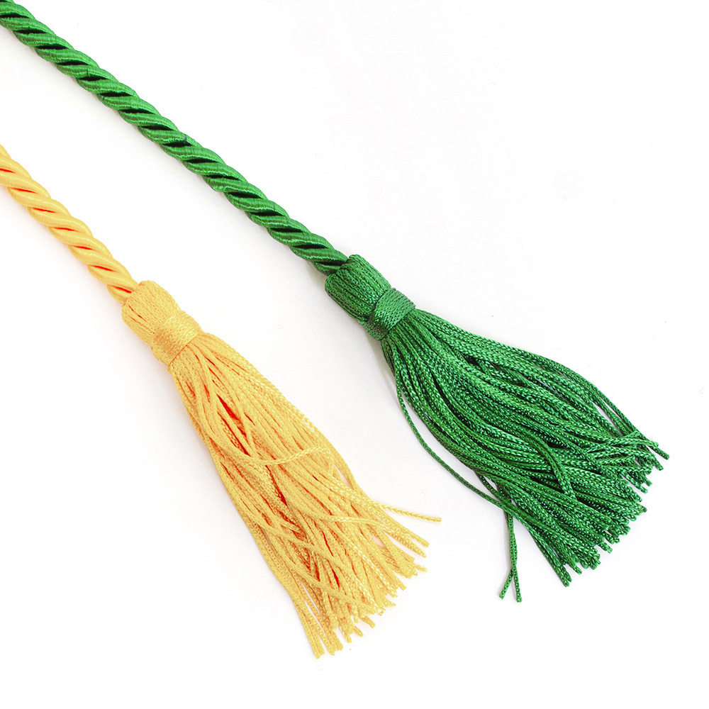 Graduation, Double Honor Cords, Emerald/Maize